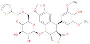 5-[[(6R)-7,8-dihydroxy-2-thiophen-2-yl-4,4a,6,7,8,8a-hexahydropyrano[3,2-d][1,3]dioxin-6-yl]oxy]-9-(4-hydroxy-3,5-dimethoxyphenyl)-5a,6,8a,9-tetrahydro-5H-[2]benzofuro[6,5-f][1,3]benzodioxol-8-one