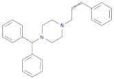 Piperazine, 1-(diphenylmethyl)-4-(3-phenyl-2-propenyl)-