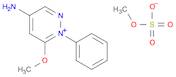 Pyridazinium, 4-amino-6-methoxy-1-phenyl-, methyl sulfate
