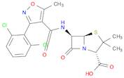 4-Thia-1-azabicyclo[3.2.0]heptane-2-carboxylic acid,6-[[[3-(2,6-dichlorophenyl)-5-methyl-4-isoxazolyl]carbonyl]amino]-3,3-dimethyl-7-oxo-, (2S,5R,6R)-