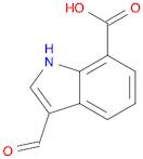1H-Indole-7-carboxylic acid, 3-formyl-