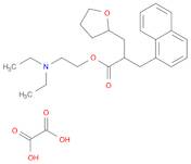 2-Furanpropanoic acid, tetrahydro-a-(1-naphthalenylmethyl)-,2-(diethylamino)ethyl ester, ethanedioate (1:1)
