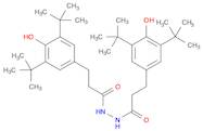 Benzenepropanoic acid, 3,5-bis(1,1-dimethylethyl)-4-hydroxy-,2-[3-[3,5-bis(1,1-dimethylethyl)-4-hydroxyphenyl]-1-oxopropyl]hydrazide