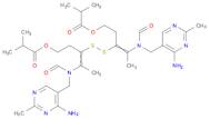 Propanoic acid, 2-methyl-,dithiobis[3-[1-[[(4-amino-2-methyl-5-pyrimidinyl)methyl]formylamino]ethylidene]-3,1-propanediyl] ester