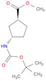 Cyclopentanecarboxylic acid, 3-[[(1,1-dimethylethoxy)carbonyl]amino]-,methyl ester, (1S,3S)-