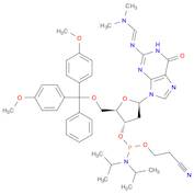 Guanosine,5'-O-[bis(4-methoxyphenyl)phenylmethyl]-2'-deoxy-N-[(dimethylamino)methylene]-, 3'-[2-cy…