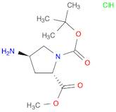 1,2-Pyrrolidinedicarboxylic acid, 4-amino-, 1-(1,1-dimethylethyl)2-methyl ester, monohydrochlori...