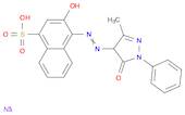 1-Naphthalenesulfonic acid,4-[(4,5-dihydro-3-methyl-5-oxo-1-phenyl-1H-pyrazol-4-yl)azo]-3-hydroxy-, monosodium salt