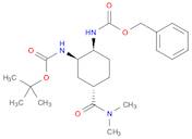 Carbamic acid,[(1S,2R,4S)-4-[(dimethylamino)carbonyl]-2-[[(1,1-dimethylethoxy)carbonyl]amino]cyclohexyl]-, phenylmethyl ester