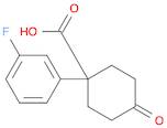 1-(3-fluorophenyl)-4-oxocyclohexane-1-carboxylic acid