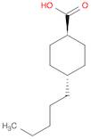 Cyclohexanecarboxylic acid, 4-pentyl-, trans-