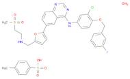 4-Quinazolinamine,N-[3-chloro-4-[(3-fluorophenyl)methoxy]phenyl]-6-[5-[[[2-(methylsulfonyl)ethyl]amino]methyl]-2-furanyl]-, bis(4-methylbenzenesulfonate),monohydrate