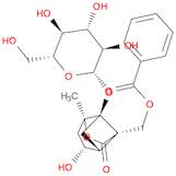 7-Oxatricyclo[4.3.0.03,9]nonan-8-one,9-[(benzoyloxy)methyl]-1-(b-D-glucopyranosyloxy)-4-hydroxy-6-methyl-,(1R,3R,4R,6S)-
