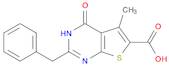 2-benzyl-5-methyl-4-oxo-3H,4H-thieno[2,3-d]pyrimidine-6-carboxylic acid