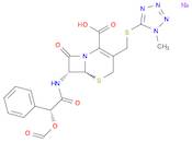 Sodium (6R,7R)-7-(R)-mandelamido-3-[[(1-methyl-1H-tetrazol-5-yl)thio]methyl]-8-oxo-5-thia-1-azabicyclo[4.2.0]oct-2-ene-2-carboxylate formate (ester)