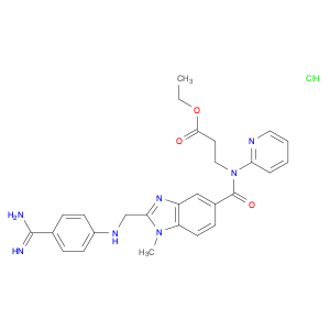 b-Alanine,N-[[2-[[[4-(aminoiminomethyl)phenyl]amino]methyl]-1-methyl-1H-benzimidazol-5-yl]carbonyl]-N-2-pyridinyl-, ethyl ester