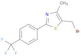 Thiazole, 5-(bromomethyl)-4-methyl-2-[4-(trifluoromethyl)phenyl]-