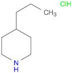 Piperidine, 4-propyl-, hydrochloride (1:1)