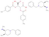 Butanedioic acid, 2,3-bis[(4-methylbenzoyl)oxy]-, (2R,3R)-, compd. with(3R,4R)-N,4-dimethyl-1-(phenylmethyl)-3-piperidinamine (1:2)