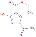 1H-Pyrazole-4-carboxylic acid, 1-acetyl-2,3-dihydro-3-oxo-, ethyl ester