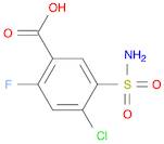 Benzoic acid, 5-(aminosulfonyl)-4-chloro-2-fluoro-