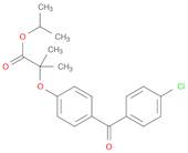 Propanoic acid, 2-[4-(4-chlorobenzoyl)phenoxy]-2-methyl-, 1-methylethylester