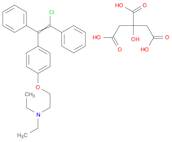 Ethanamine, 2-[4-(2-chloro-1,2-diphenylethenyl)phenoxy]-N,N-diethyl-,2-hydroxy-1,2,3-propanetricarboxylate (1:1)