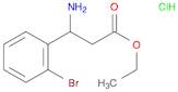 Ethyl 3-amino-3-(2-bromophenyl)propanoate, HCl