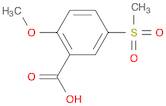 Benzoic acid, 2-methoxy-5-(methylsulfonyl)-