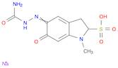 1H-Indole-2-sulfonic acid,5-[(aminocarbonyl)hydrazono]-2,3,5,6-tetrahydro-1-methyl-6-oxo-,monosodium salt