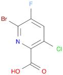 2-Pyridinecarboxylic acid, 6-bromo-3-chloro-5-fluoro-