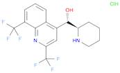 4-Quinolinemethanol, a-(2R)-2-piperidinyl-2,8-bis(trifluoromethyl)-,monohydrochloride, (aS)-rel-
