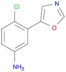 Benzenamine, 4-chloro-3-(5-oxazolyl)-