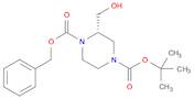 1,4-Piperazinedicarboxylic acid, 2-(hydroxymethyl)-,4-(1,1-dimethylethyl) 1-(phenylmethyl) ester, (2S)-