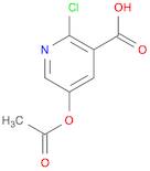 3-Pyridinecarboxylic acid, 5-(acetyloxy)-2-chloro-