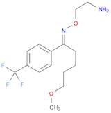 1-Pentanone, 5-methoxy-1-[4-(trifluoromethyl)phenyl]-,O-(2-aminoethyl)oxime, (1E)-