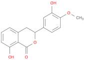 1H-2-Benzopyran-1-one,3,4-dihydro-8-hydroxy-3-(3-hydroxy-4-methoxyphenyl)-