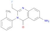 4(3H)-Quinazolinone, 6-amino-2-(fluoromethyl)-3-(2-methylphenyl)-