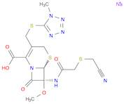 5-Thia-1-azabicyclo[4.2.0]oct-2-ene-2-carboxylic acid,7-[[[(cyanomethyl)thio]acetyl]amino]-7-methoxy-3-[[(1-methyl-1H-tetrazol-5-yl)thio]methyl]-8-oxo-, monosodium salt, (6R,7S)-