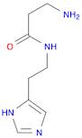 3-amino-N-[2-(1H-imidazol-5-yl)ethyl]propanamide