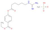 Benzoic acid, 4-[[6-[(aminoiminomethyl)amino]-1-oxohexyl]oxy]-, ethylester, monomethanesulfonate