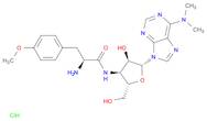 Adenosine,3'-[[(2S)-2-amino-3-(4-methoxyphenyl)-1-oxopropyl]amino]-3'-deoxy-N,N-dimethyl-, dihydrochloride