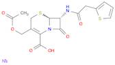 5-Thia-1-azabicyclo[4.2.0]oct-2-ene-2-carboxylic acid,3-[(acetyloxy)methyl]-8-oxo-7-[(2-thienylacetyl)amino]-, monosodiumsalt, (6R,7R)-