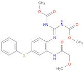 Carbamic acid,[[2-[(methoxyacetyl)amino]-4-(phenylthio)phenyl]carbonimidoyl]bis-,dimethyl ester