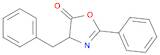 5(4H)-Oxazolone, 2-phenyl-4-(phenylmethyl)-