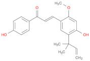 2-Propen-1-one,3-[5-(1,1-dimethyl-2-propenyl)-4-hydroxy-2-methoxyphenyl]-1-(4-hydroxyphenyl)-, (2E)-
