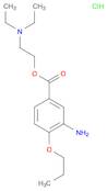 Benzoic acid, 3-amino-4-propoxy-, 2-(diethylamino)ethyl ester,monohydrochloride