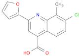 7-chloro-2-(2-furyl)-8-methylquinoline-4-carboxylic acid