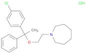 1H-Azepine, 1-[2-[1-(4-chlorophenyl)-1-phenylethoxy]ethyl]hexahydro-,hydrochloride