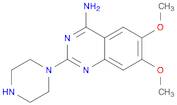 4-Quinazolinamine, 6,7-dimethoxy-2-(1-piperazinyl)-